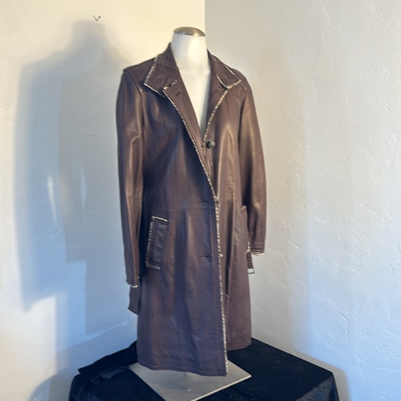 Vera Pelle Italian Leather Coat: Altariva - Picture 15 of 16